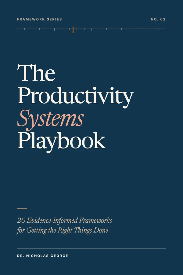 Cover of The Productivity Systems Playbook